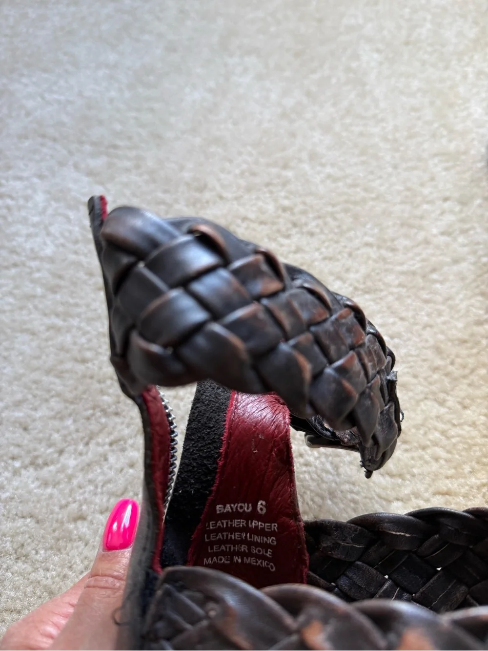 Freebird by Steven Dark Brown Bayou Braided Leather Ankle-Strap Booties